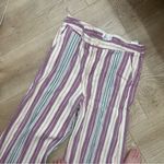 Anthropologie  Low-Rise Flare Pants striped size 12 tall Photo 5