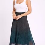 Coldwater Creek  knit mesh skirt maxi y2k printed 6/8 spring boho formal Photo 0