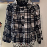 Briggs New York 🐼🐼🐼BOGOHO 🐼🐼🐼Briggs Women's Black and White Plaid Jacket-16 petite Photo 0