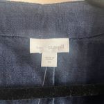 J.Jill XS Blue Linen Open Front Blazer Jacket NWT Photo 3