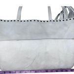 Laggo White Leather Bag With Brass Details & Tassel Photo 10