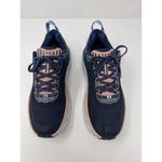 Hoka One One Womens Shoes Blue Pink Bondi 6 Athletic Low Top Sneakers US 10.5 Photo 1