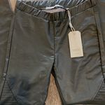 Christian Audigier NWT  Gray/silver faux leather skin tight pants. Sz S Photo 3