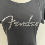 Hard Rock Cafe  Tee Shirt Niagara Falls Fender Rhinestone Gems Sparkle Black Photo 1