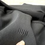 Lululemon In the Flow Crop II Black Leggings Size 10 Ribbed Seamless Yoga Photo 3