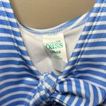 Outdoor Oasis Women’s‎ One Piece Medium Coverage Blue White Striped Swimsuit Size L Photo 4