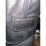 Limited America Women’s Black Leather Vest – Full Zip Moto Style Photo 2