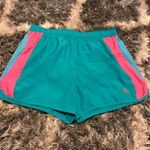Adidas  sea green/pink running shorts sz medium Photo 0