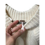 Free People  Half Moon Bay Pullover Sweater Ivory NWT Size Medium Photo 6