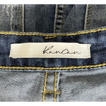 KanCan Skirt Juniors 3 25" Blue Denim Pencil Straight Mini Skirt Distress Casual Size undefined Photo 4