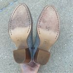 Rag and Bone Light Gray Suede Ankle Booties with Chunky Wood Block Heels Photo 6