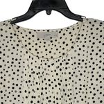 Ann Taylor  LOFT Petites Sleeveless Top Size MP Light Yellow Black Gray Splotches Photo 1