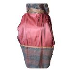 Wild Cats Pelsnoer Denmark Women Brown Leather Plaid Lining Hooded Jacket Coat L Size L Photo 3