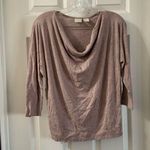 St. Tropez  West Pink/Mauve Drape Neck Top Small Photo 0