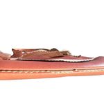 M. London Leather Baguette Salmon Pink and White Photo 5