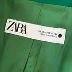 ZARA WOMEN NEW TUXEDO FORMAL BLAZER EMERALD GREEN XS $129 Photo 2