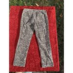 Ann Taylor  Loft Pants Size 4 Womens Floral‎ Black White Jeans Photo 5