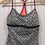 Nike patterned racer back swim tankini Photo 0