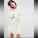 Free People NWT Ruby Lace With Tie Sleeves Ivory Dress, Size xs baby doll Photo 15