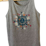 Life is Good  Women's Gray Crusher Tank Top with Colorful Compass Design Small Photo 0