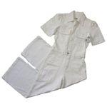 Citizens of Humanity NWT Miki in White Willow Denim Jean Wide Leg Jumpsuit 4 Photo 1