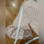 Violet+Claire  Ruffle Sleeve Blouse - Pink and White Photo 8