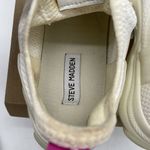 Steve Madden Womens Size 11 Shoes White Myles White NY 90 Sneakers Pink Pull Tab Photo 9