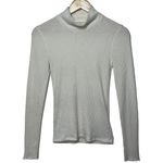 Abercrombie & Fitch  White Ribbed Knit Long Sleeve Turtleneck Sweater Top Size XS Photo 0