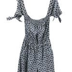 Milly ZOEY Palm Tree Print Cotton Romper Off the Shoulder Size 12 Photo 4