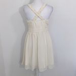 Minuet Ivory Homecoming Dress NWT Size Small Cream Formal Mini Dress Photo 3