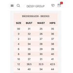 Dessy Thread Spaghetti Strap Chiffon Bridesmaid Dress Front Slit Gown Navy 12 Blue Photo 9