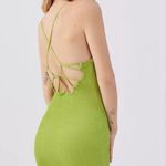 Urban Outfitters NWT  Lime Green Tyra Strappy Back Bodycon Mini Dress Photo 1