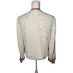ESCADA Jacket Womens Size 42 Cream Multi Color Tweed Boucle Pink Size L Photo 5