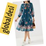 global desi Green Foral A Photo 1