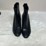 Coach Black Ankle Booties with Scalloped Trim Photo 7
