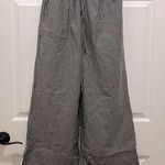 Shop Neighbor Gray & White Stripes Wide Leg Boho Pants Photo 0