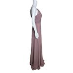 Birdy Grey  Dress Womens Small Kira Deep Mauve‎ Chiffon One Shoulder Bridesmaid Photo 1