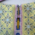 Sundance  Yellow Purple Floral Sleeveless Shift Dress Womens 14 Modest Summer Photo 9