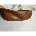 Madewell VTG  The Transport Crossbody Saddle‎ Bag Brown Leather Adjustable Strap Photo 5