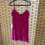 BCX  Pink Velvet Cold Shoulder Dress‎ Size XL Photo 1
