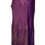 Nanette Lepore NWT Nanette Lapore “Moody Treasures” Lace Topped Sheath Dress, Mulberry, 14 Photo 0