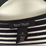White House | Black Market  Women’s Medium Black White Striped Top Photo 1