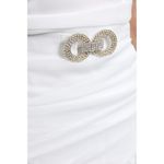 MERGIM Magda Bridal Dress in White 2 Medium New Crystal Belt Mini Photo 8