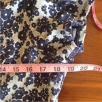 Anthropologie  Postmark Blue Floral Tee L Photo 8