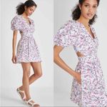 French Connection  White Floral Embroidered Cutout Fit & Flare Mini Dress Size 10 Photo 1