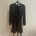 Michael Kors   Mirror Dot Matte-Jersey Crossover Mini Dress Party Size Medium Photo 3