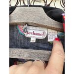 VTG Bechamel Butterfly All Over Print Button Up Blouse and Shorts Set Cotton 1X Black Photo 5