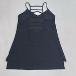 NUX XS Ladder Tank Top Gray Strappy Sleeveless Stretch Workout Top Gym Cami Grey Photo 2