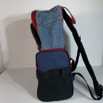 L.E.I Vintage 90s . Y2K Large Denim Blue Jean embroidered backpack Photo 10