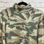 Maeve Anthropologie Laney Camo Brushed Knit Mock Neck Sweater Women's Small Green Photo 1